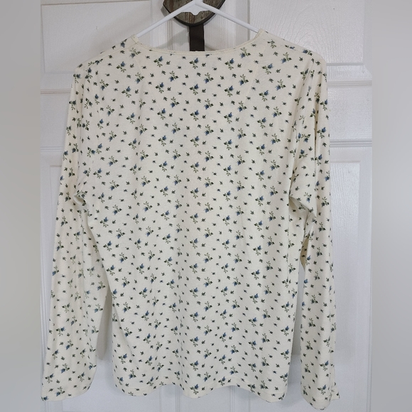 (512) American Living Woman's Long Sleeve Blouse,  Size: Large Color: White - Picture 12 of 12